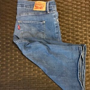 Levi Medium Wash Bermuda Shorts